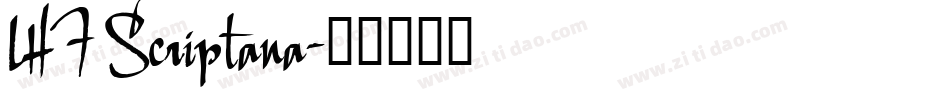 LHF Scriptana字体转换